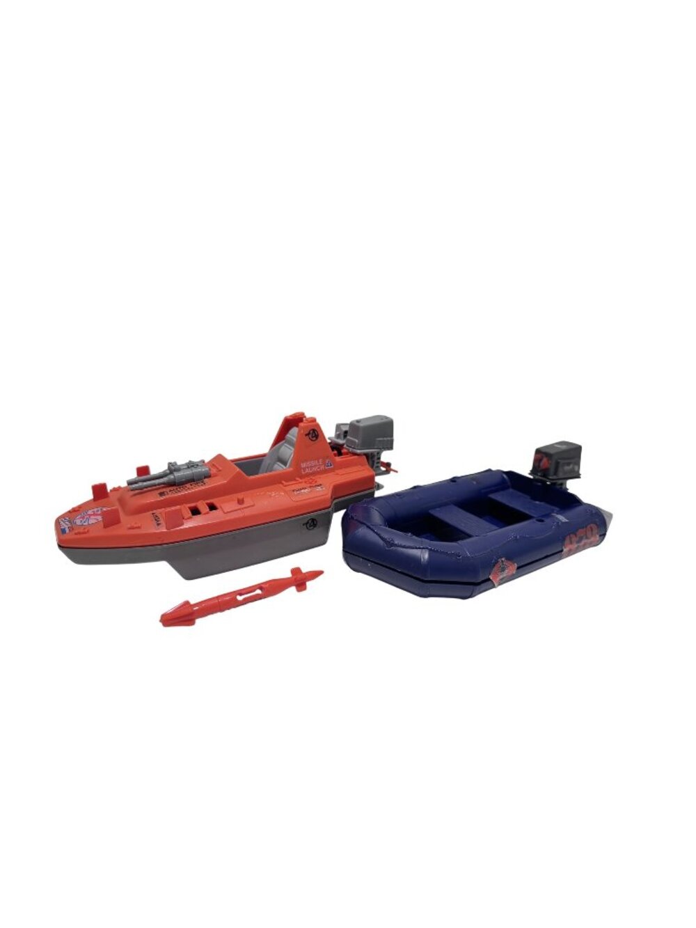 GI Joe Cobra Night Landing Raft & Devilfish Attack Boat Hasbro Incomplete
